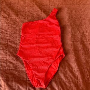 Victoria's Secret Red One-Shoulder Swimsuit